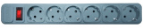 Сетевой фильтр Centek CT-8901-6-4,5 Gray